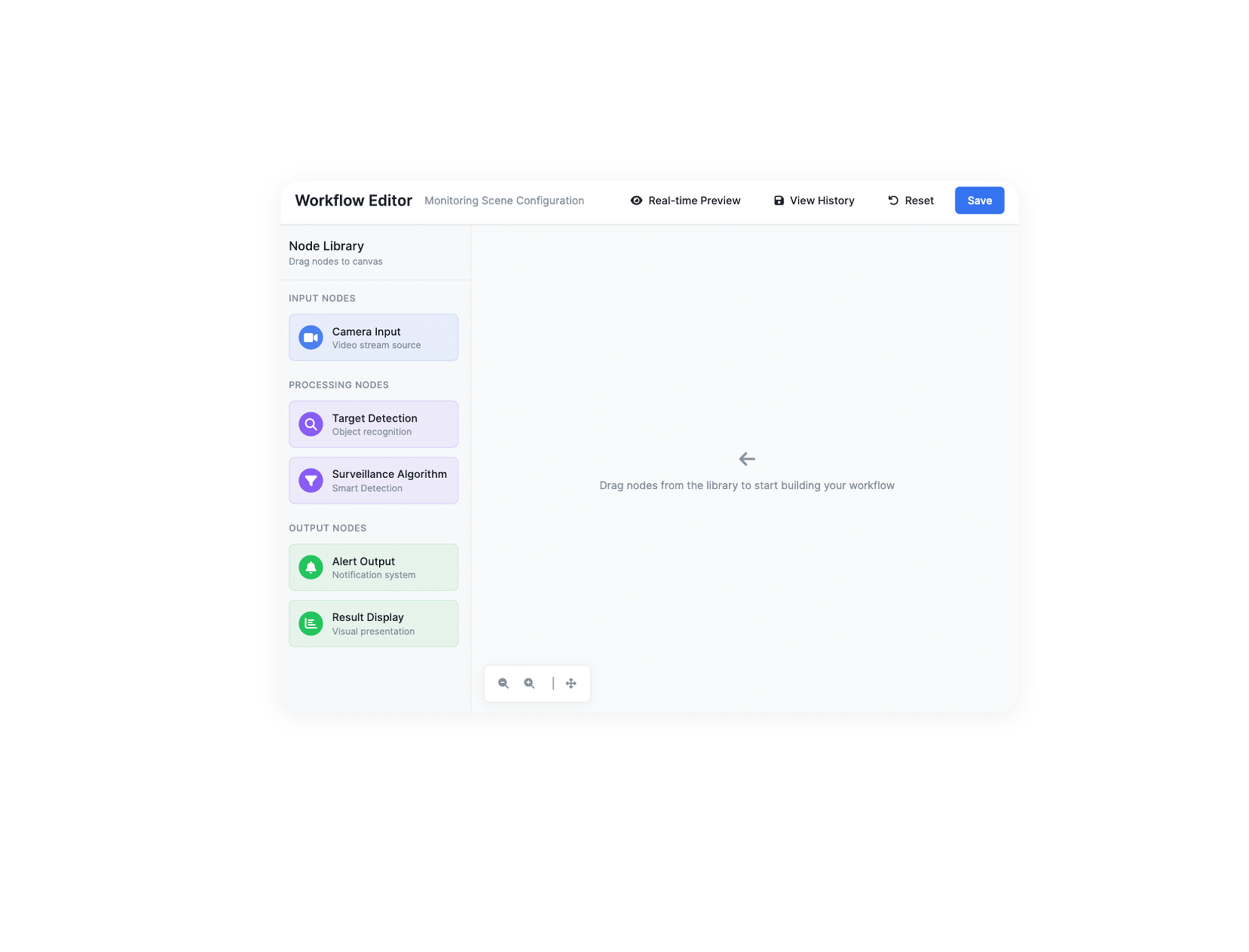 Screenshot showing attribute tags in the security scene editor 